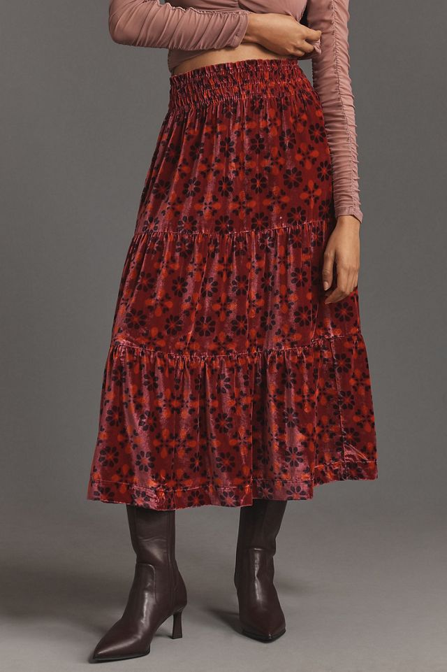The Somerset Maxi Skirt: Nina Pace Velvet Edition #4
