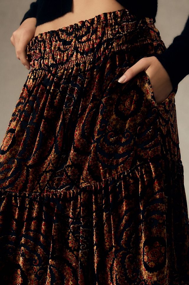The Somerset Maxi Skirt: Nina Pace Velvet Edition #3