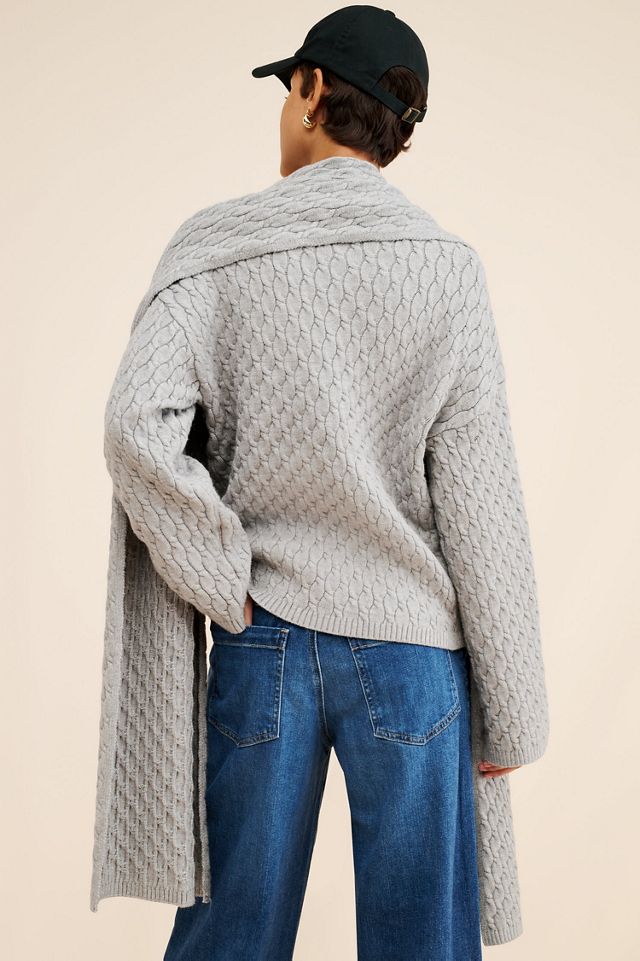 4th & Reckless Gabriel Cable Knit Twofer Sweater | Anthropologie