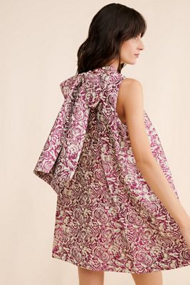 Sunday in Brooklyn Brocade Mini Shift Dress