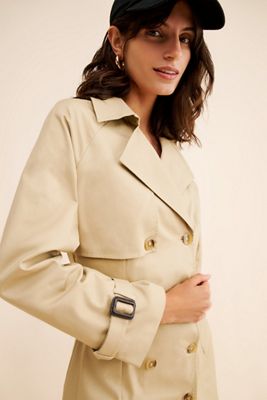 Mare Mare Long Sleeve V-Neck Trench Dress