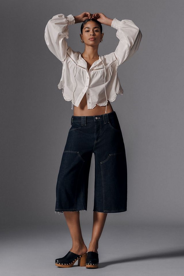 Pilcro The Myra Low-Rise Carpenter Jeans: Cropped Barrel Edition #2