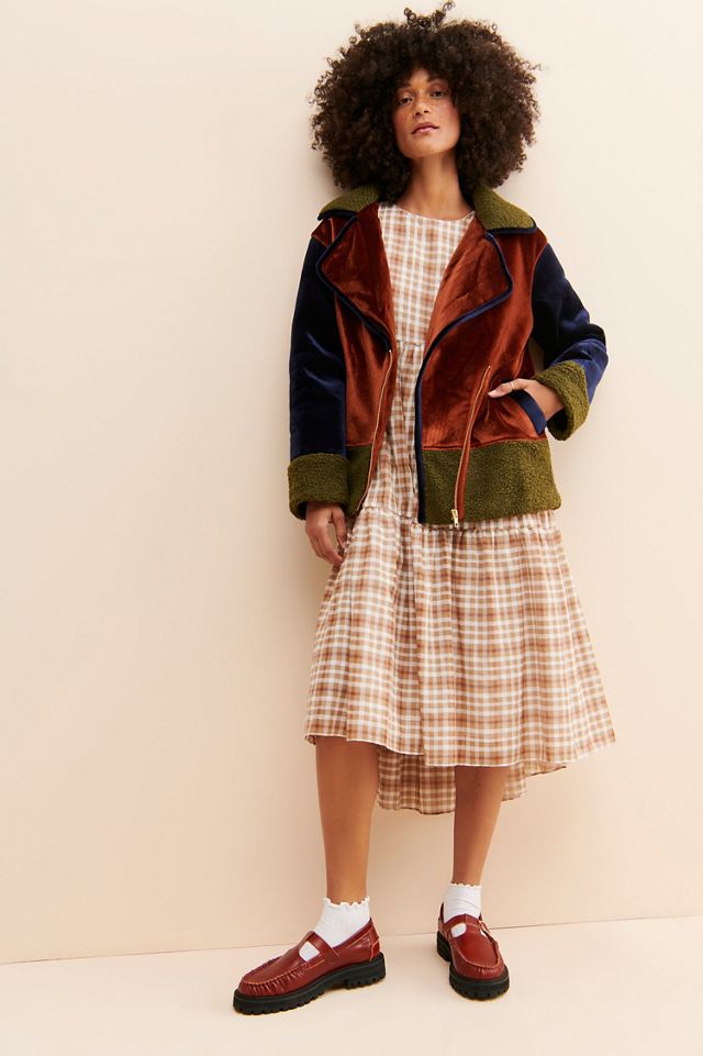 Hutch Eve Velvet Moto Jacket #1
