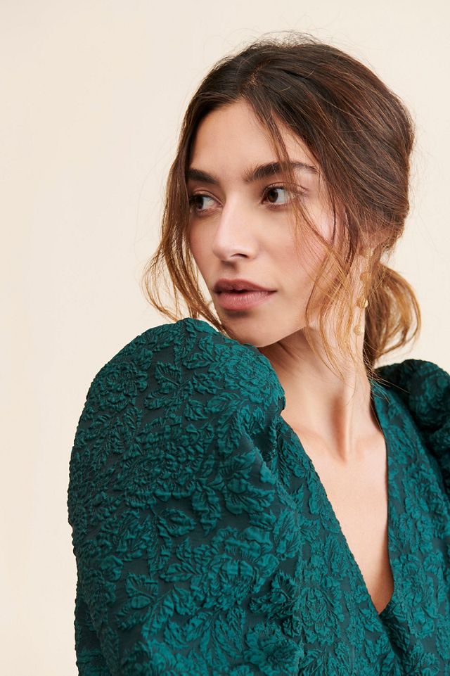 Hutch Jacquard Wrap Blouse #2