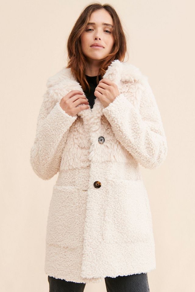 Noize Glenn Faux Fur Mix Coat #3