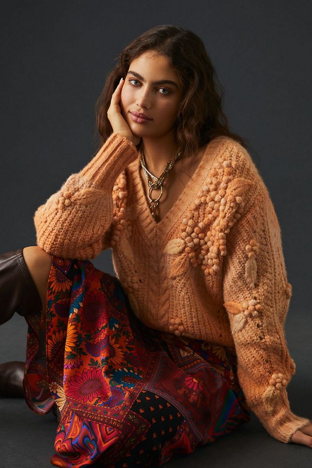 Bauble V-Neck Sweater Secondhand | Anthropologie