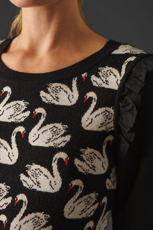 Maeve Layered Blouse & Sweater Vest #2