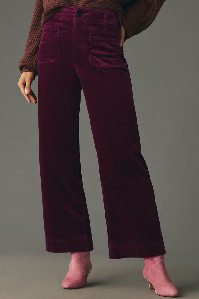 Maeve The Colette Cropped Wide-Leg Corduroy Pants #4