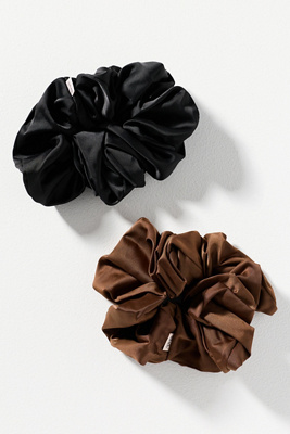Kitsch Scrunchies, Set Of 2 In Black