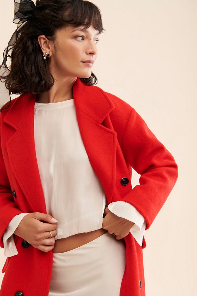 Line + Dot Paola Oversized Double-Breasted Coat #4