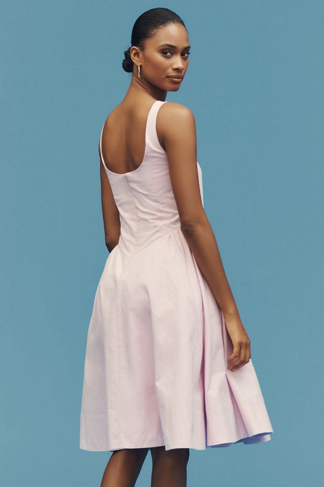 knee length dresses for ladies Heavens Above Off-Shoulder Basque Waist Midi Dress Ivory