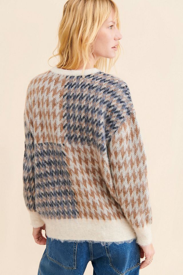 RD Style Margot Houndstooth Crewneck #1