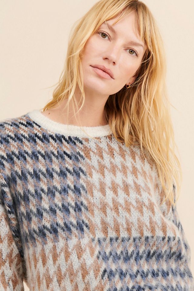 RD Style Margot Houndstooth Crewneck #2