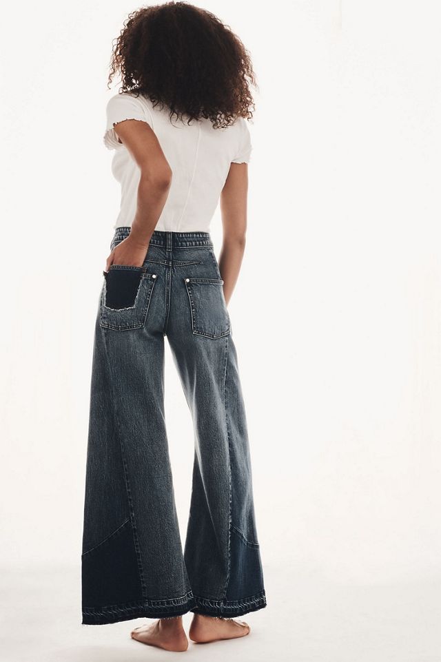 Pilcro Reworked High-Rise Wide-Leg Jeans #3