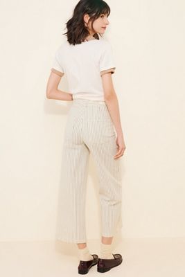 DL1961 Hepburn Stripe Wide Leg Jeans