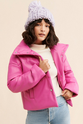 Jules Kae Anastasia Vegan Leather Puffer | Anthropologie