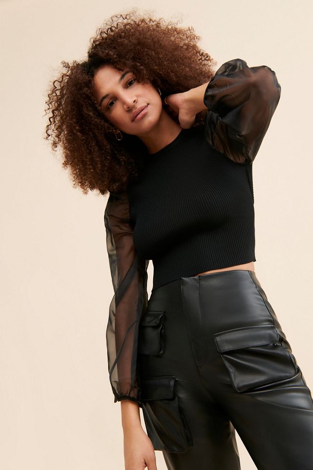 ASTR the Label Audrina Open Back Sweater #3