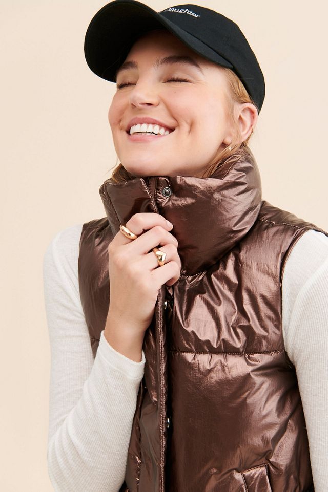Noize Aurora Metallic Puffer Vest #4