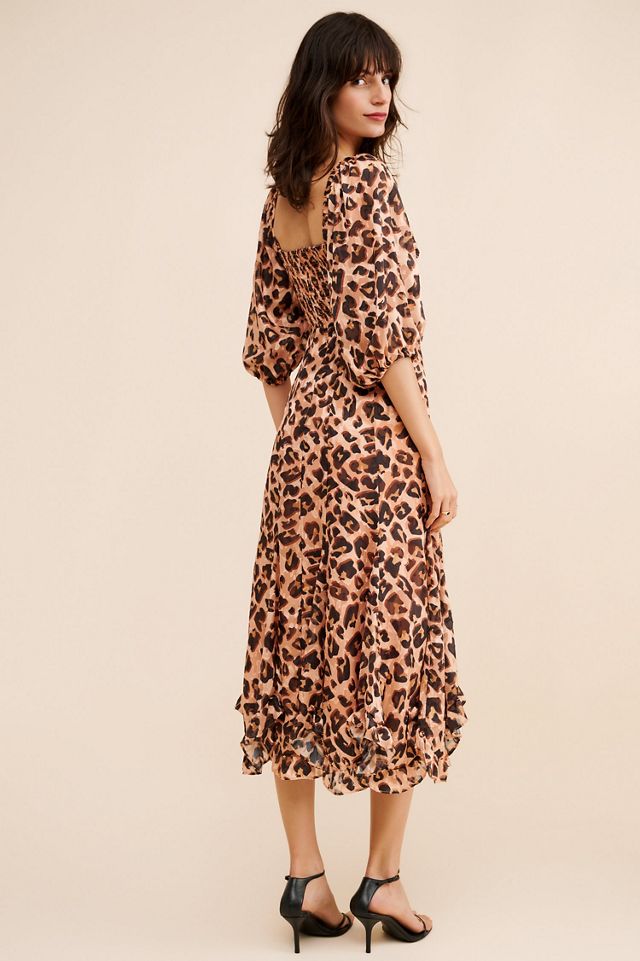 Hutch Twist Puff Midi Dress #1