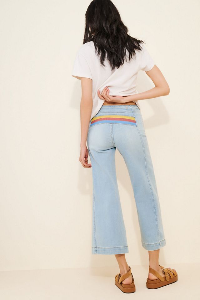 Pilcro Rainbow High-Rise Crop-Flare Jeans #3