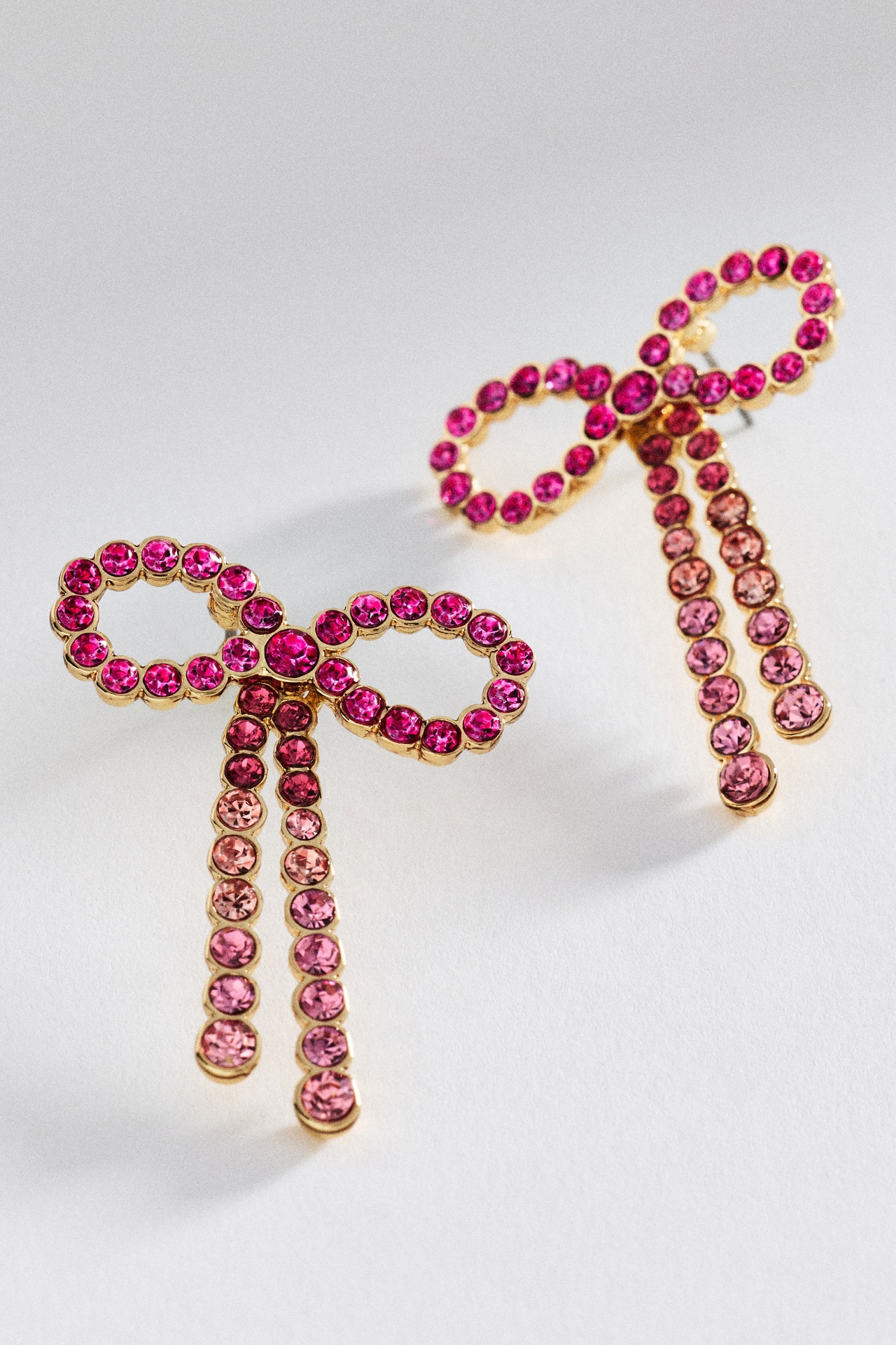 BaubleBar Georgia Crystal Bow Earrings