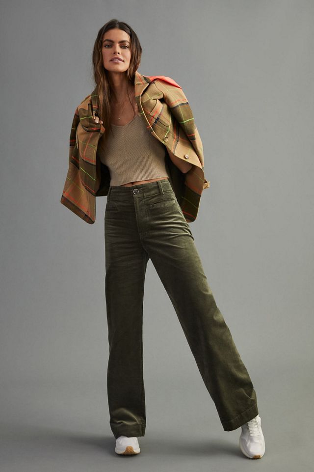 Maeve Colette Corduroy Wide-Leg Pants #1