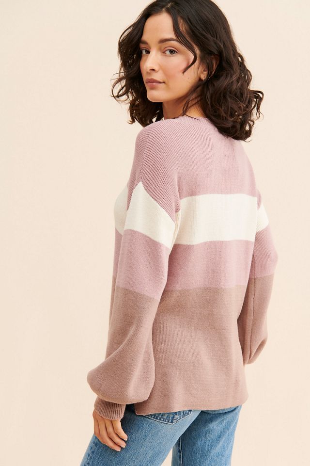 Love + Harmony Colorblock Knit Pullover #1