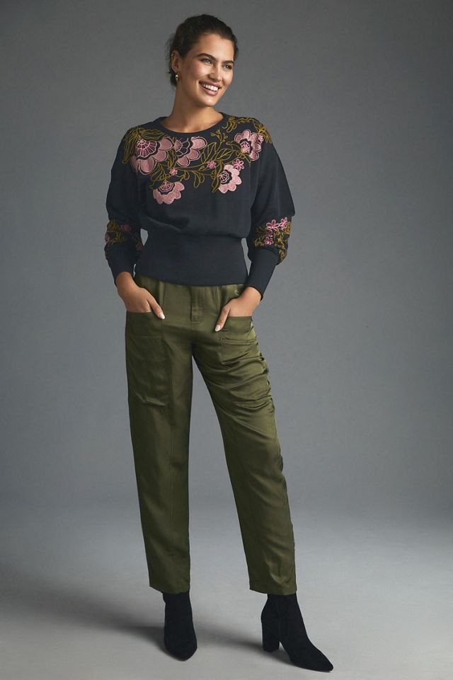 Embroidered Floral Sweatshirt #3