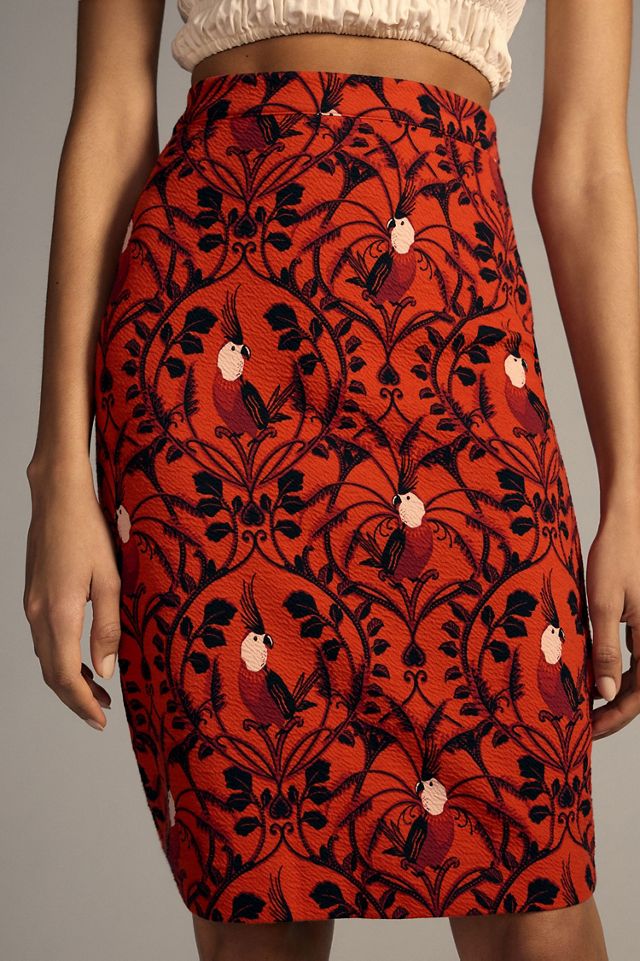 Maeve Slim Printed Skirt #1