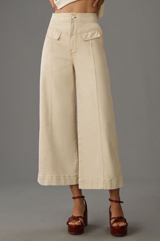 Pilcro High-Rise Crop Wide-Leg Utility Jeans #2