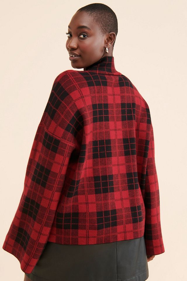 Eloquii Mock Neck Intarsia Sweater #1