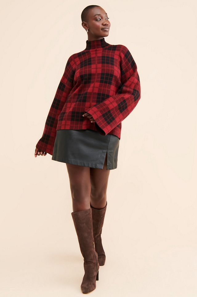 Eloquii Mock Neck Intarsia Sweater #2