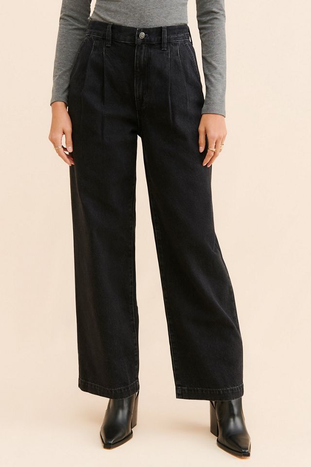Madewell High-Rise Pleated Baggy Jeans #3