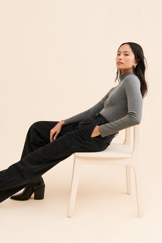 Madewell High-Rise Pleated Baggy Jeans #2