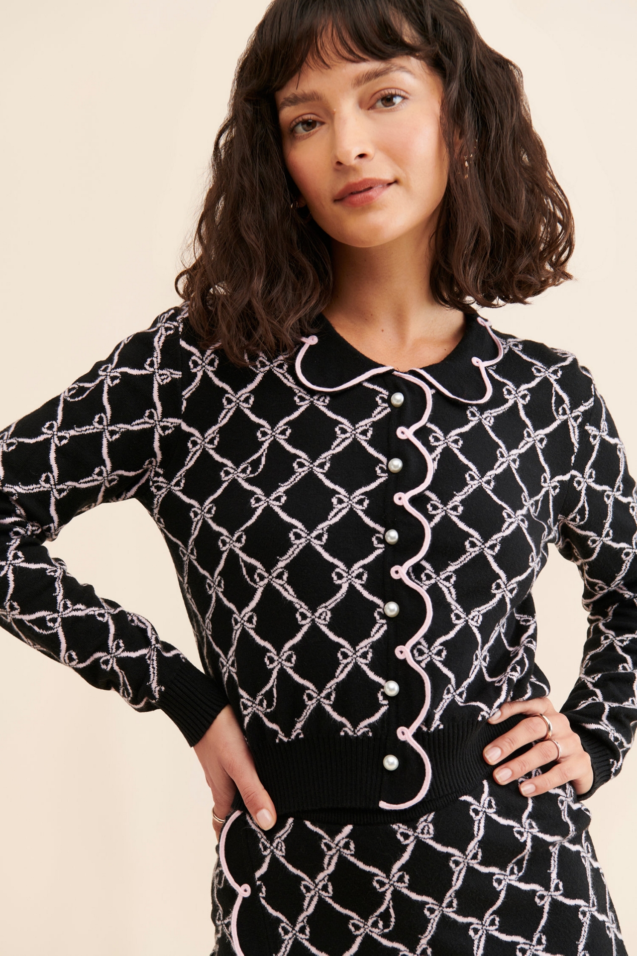 Nuuly x Rachel Antonoff Hostess Knit Cardigan