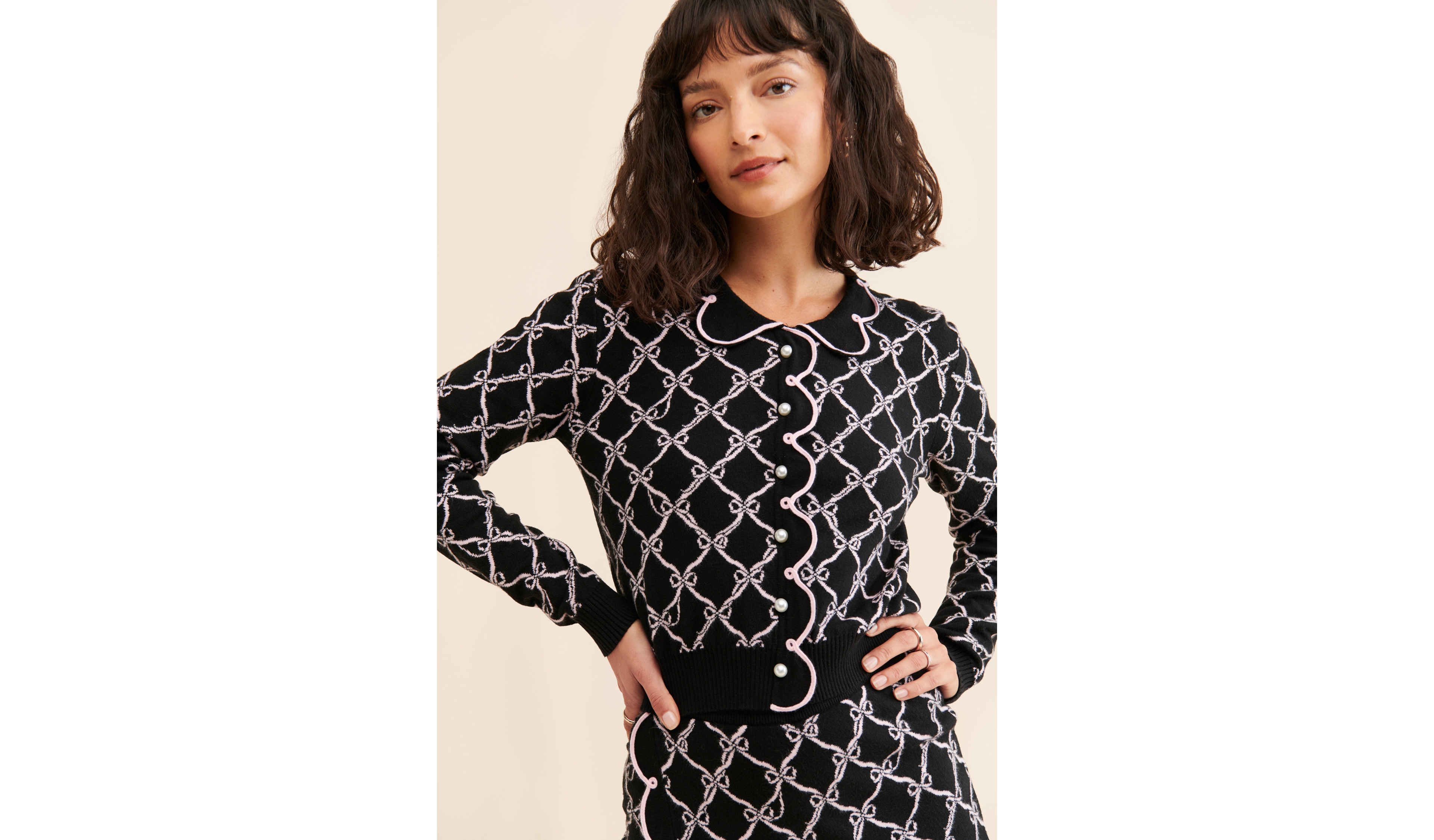 Nuuly x Rachel Antonoff Hostess Knit Cardigan