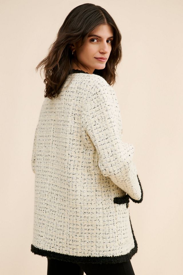 ASTR the Label Editha Wool Blend Tweed Coat #4