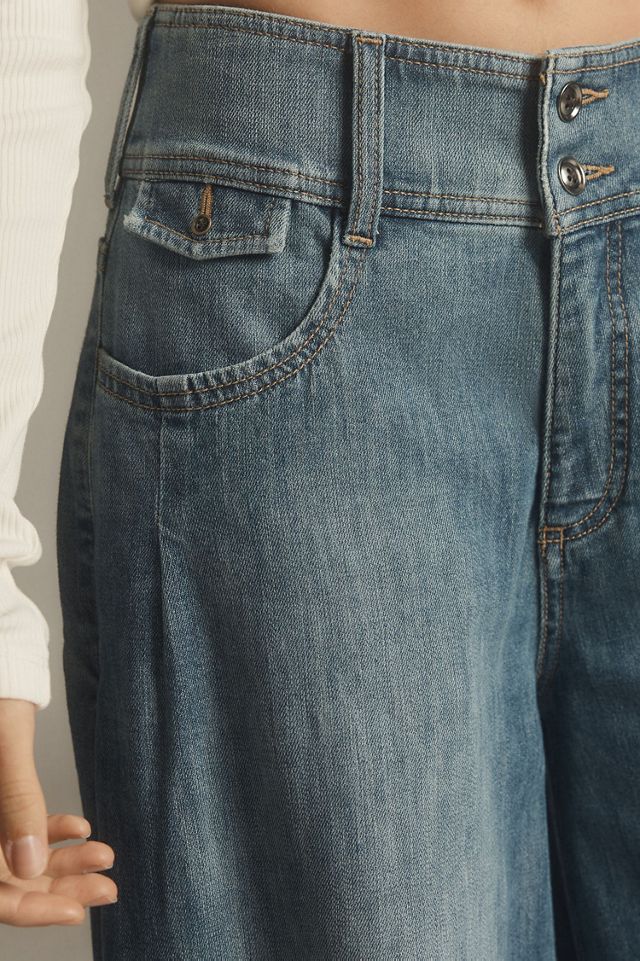 Pilcro Mid-Rise Ultra-Wide-Leg Jeans #1