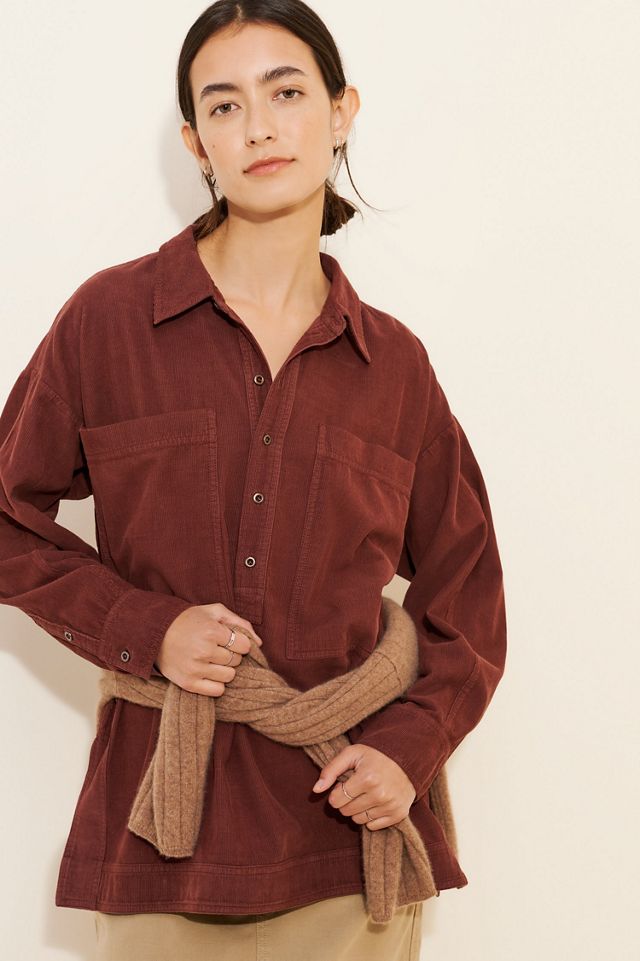 Pilcro Corduroy Popover Buttondown #3