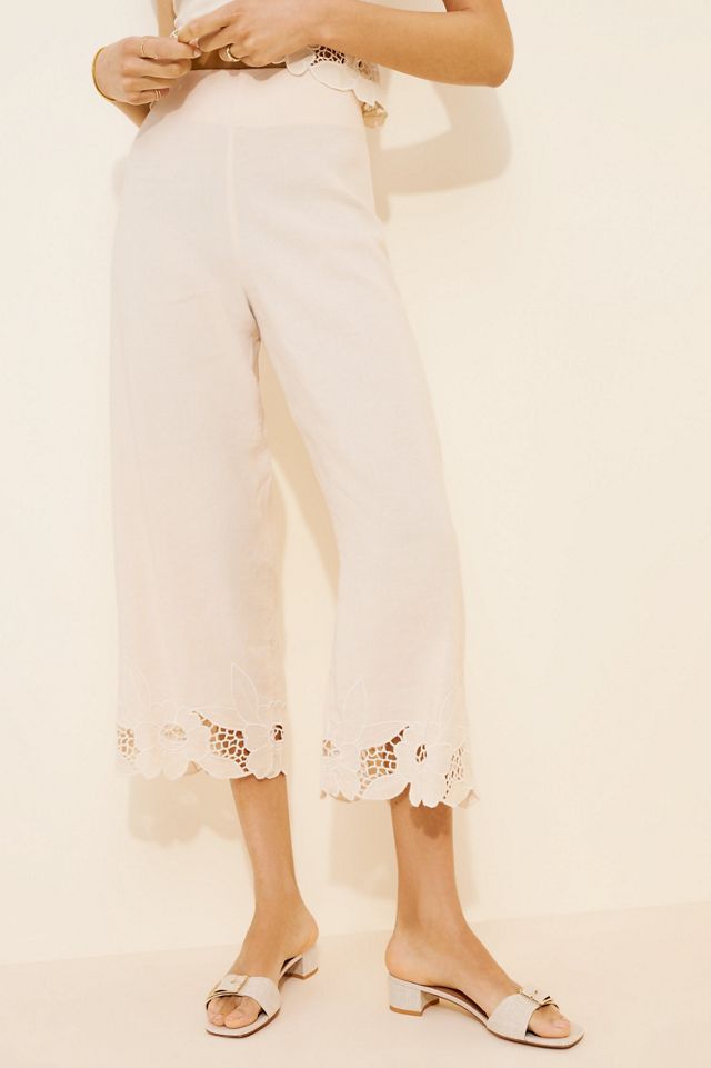 RIXO Iveta Linen Blend Trousers #3