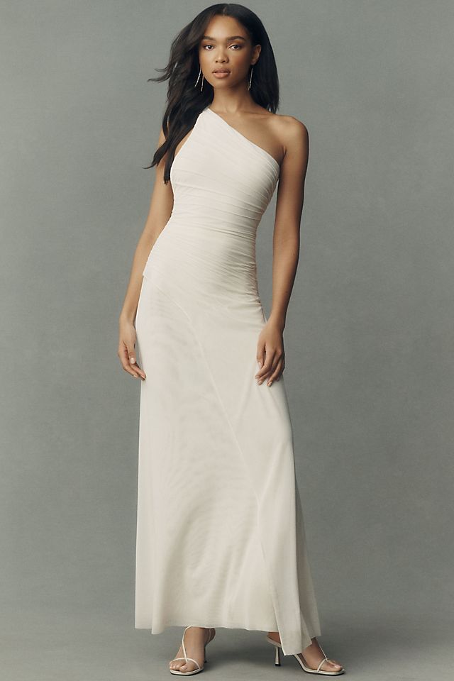 bec and bridge white maxi dress Henrietta High Neck wide hem finish Sizing Henrietta High Neck Maxi Dress