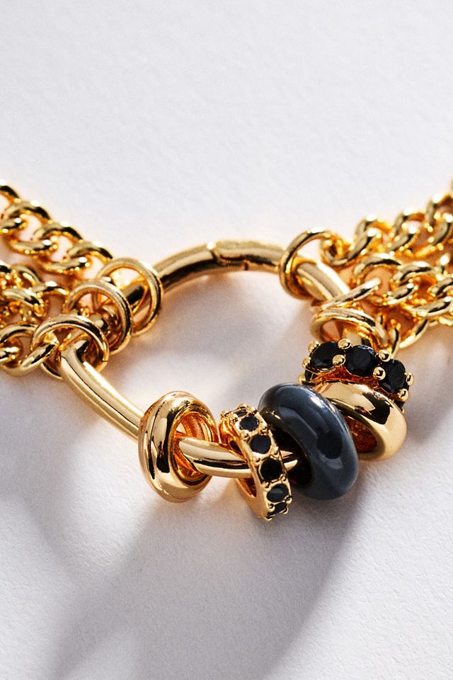 Layered Chain O-Ring Bracelet #1