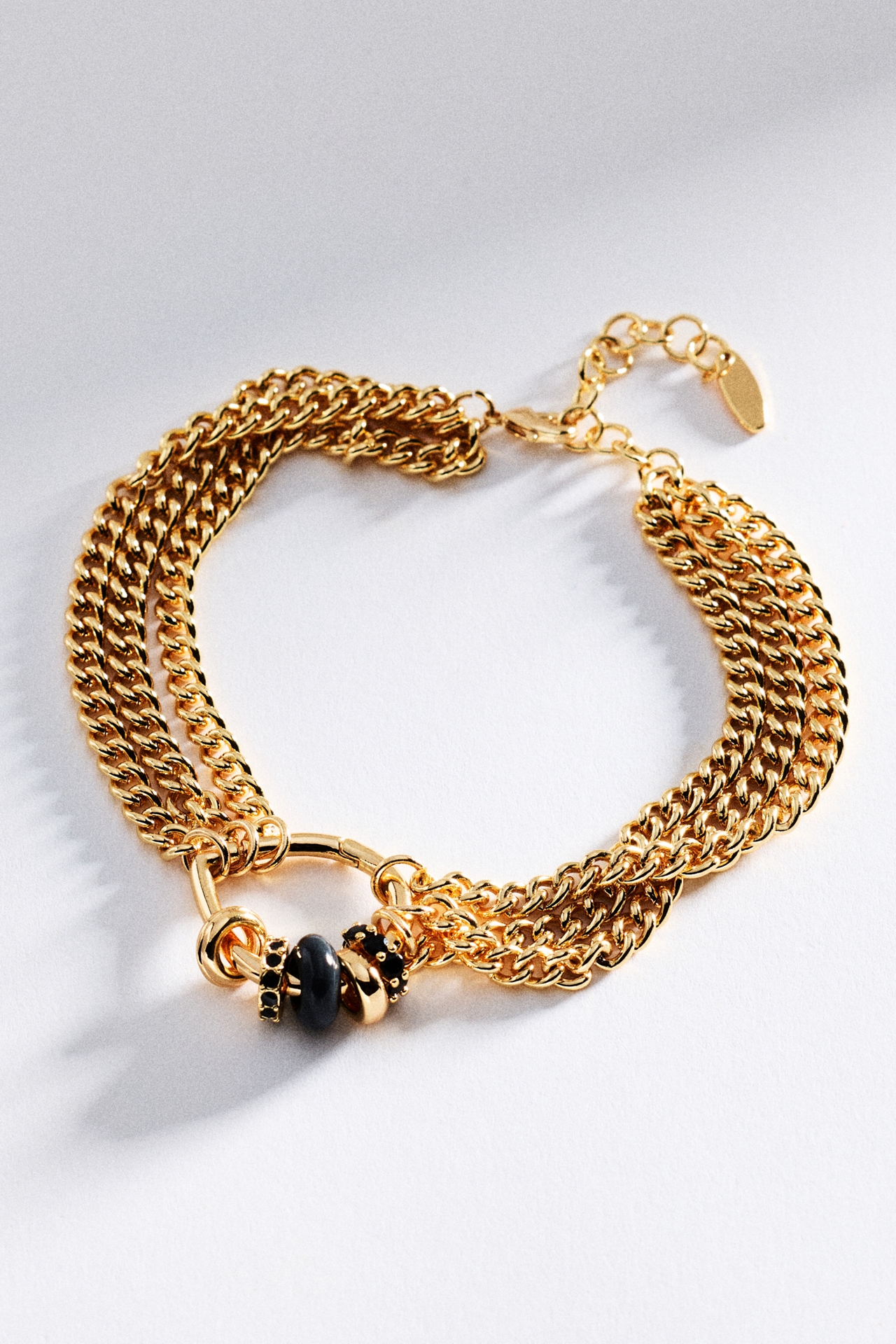 Layered Chain O-Ring Bracelet