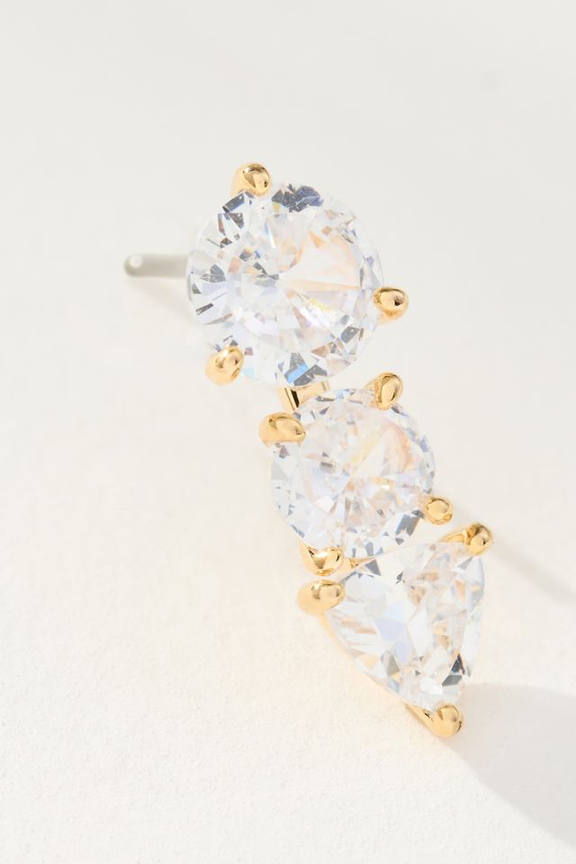 Tri-Stone Earrings #2