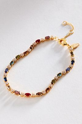 By Anthropologie Crystal Tennis Bracelet