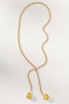 Deux Gem Adjustable Lariat Necklace | Anthropologie