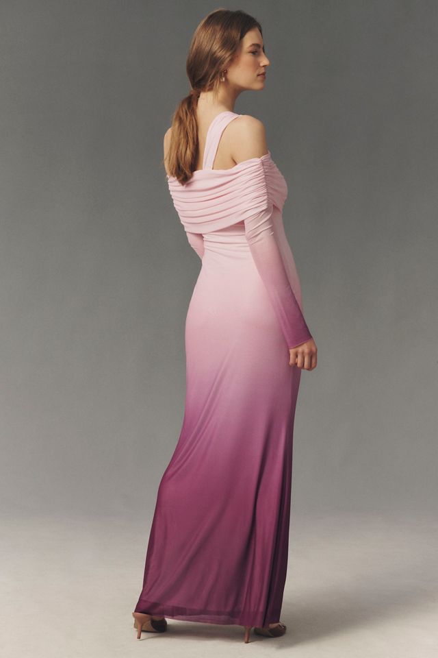 AFRM Tina Mesh Off-Shoulder Maxi Dress #2