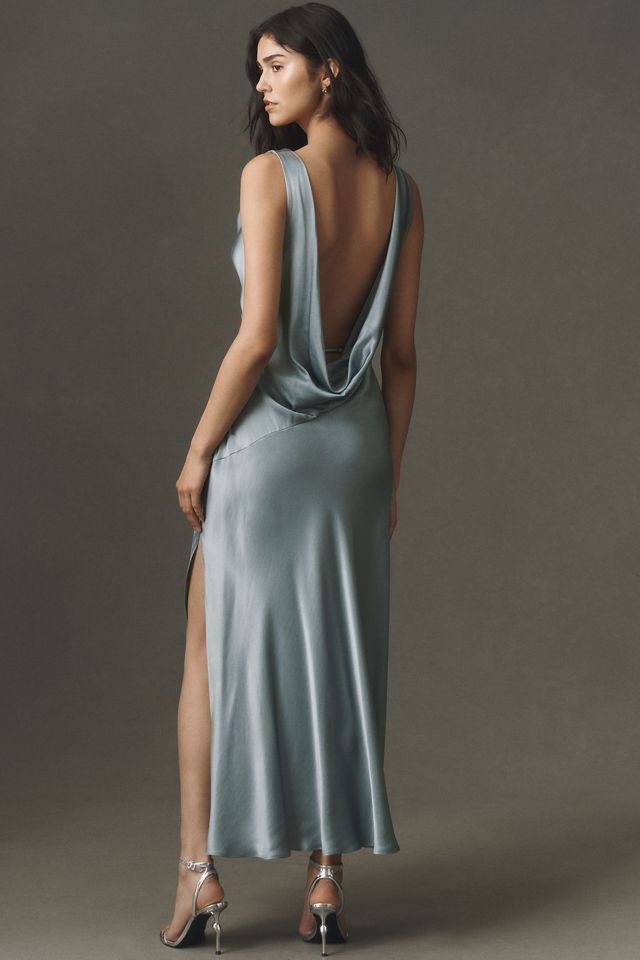 BHLDN Aurora Cowl-Neck Maxi Slip Dress #1
