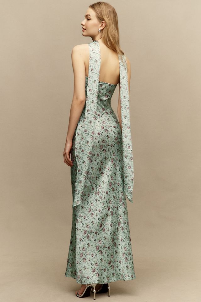 BHLDN Nesta Strapless Satin Scarf Maxi Dress #1