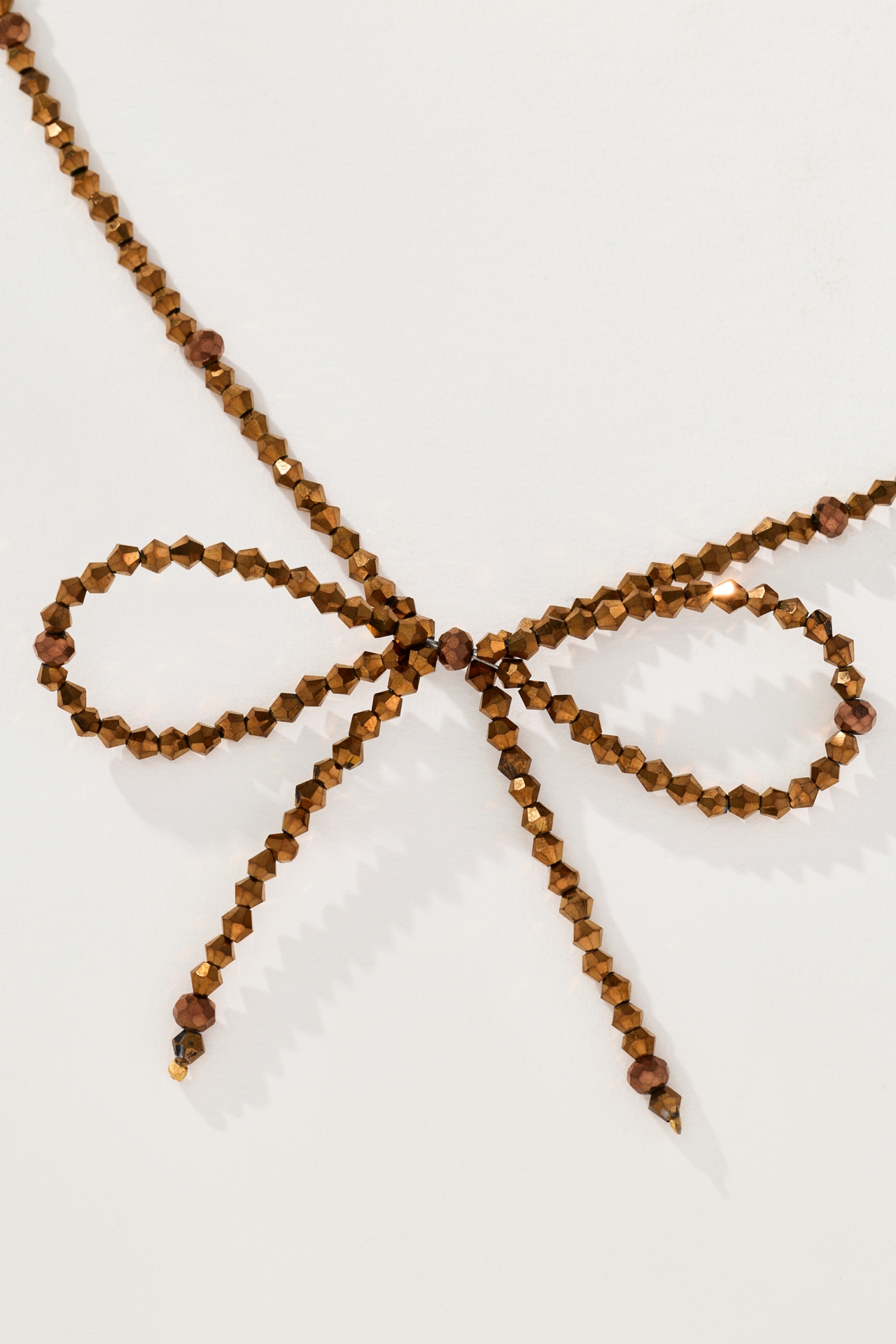 Beaded Bow Necklace